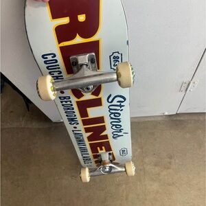 White and Red Skateboard